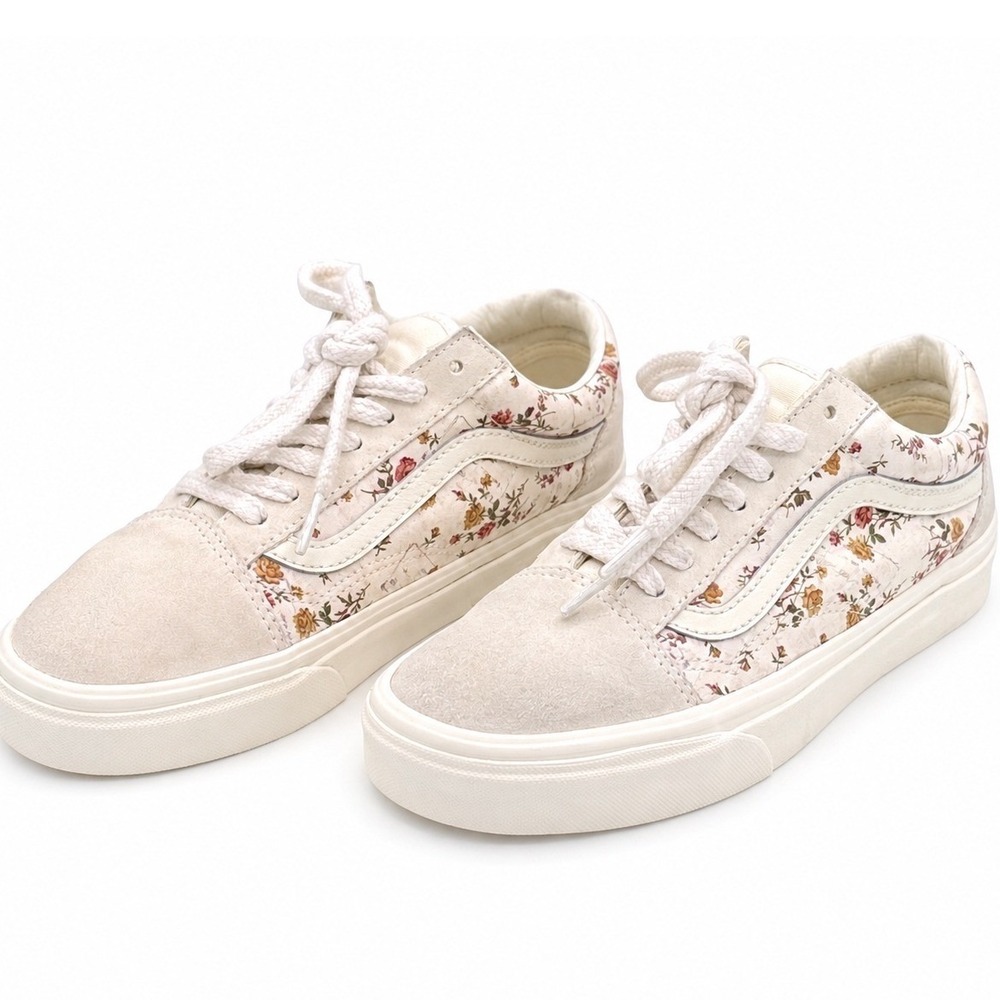 Vans Old Skool Men's 6 Women's 7.5 Floral Print Low Top Casual Sneakers 500714 - Picture 1 of 10